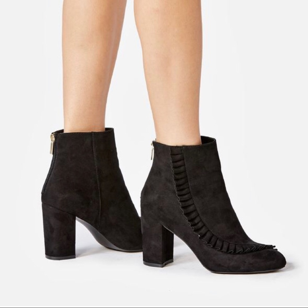 JustFab Stacie Bootie Black Size‎ 9